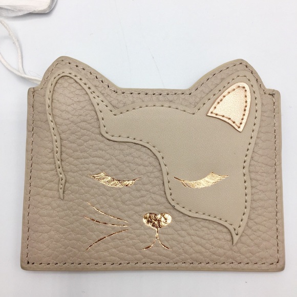 Ted Baker London Handbags - Ted Baker Applique Cat Leather Card Holder